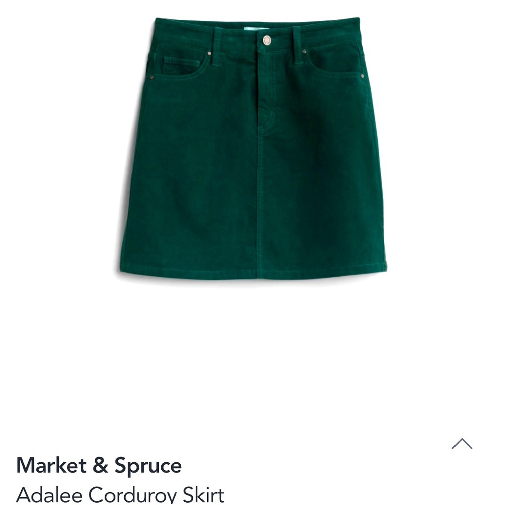 Green corduroy skirt 8P